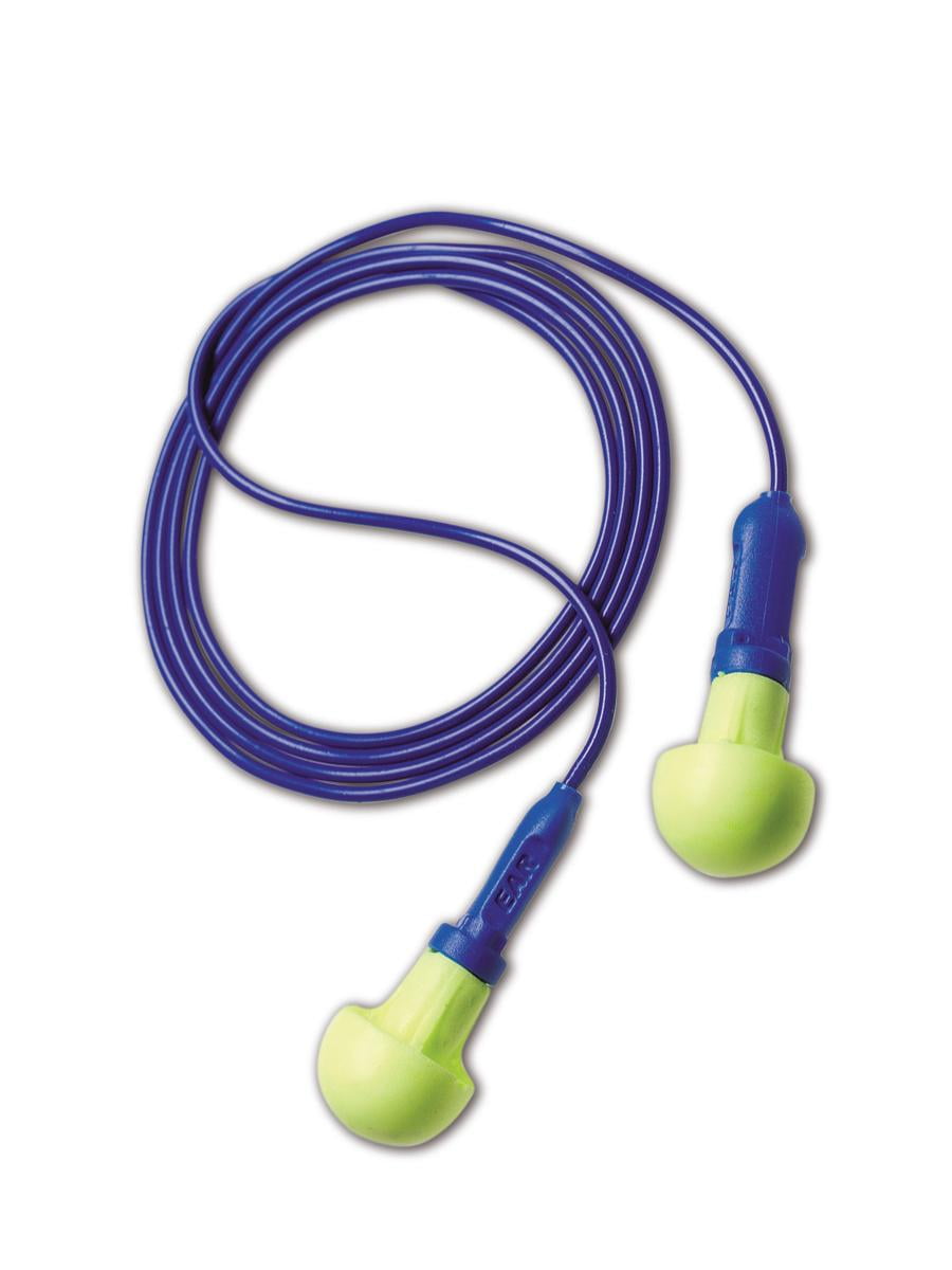 3M EAR PushIns Disposable Corded Ear Plugs, 100 Pairs