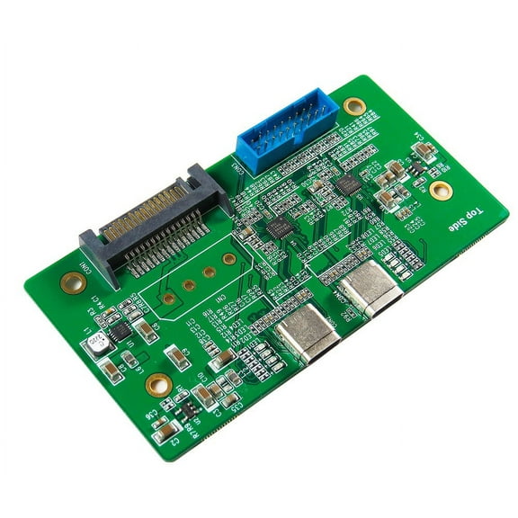 USB 3.0 to type C Dual port Adapter with E-mark function 19 Pin to 19 Pin cable