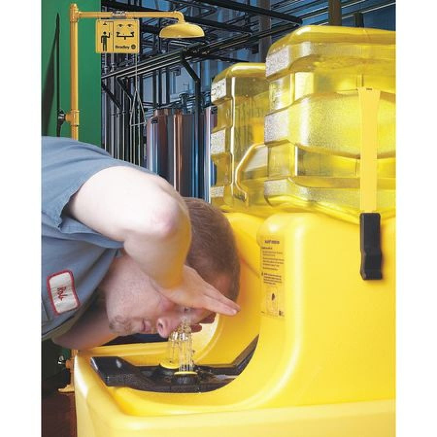 BRADLEY S19921 OnSite Eyewash Station in Yellow