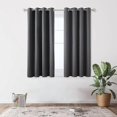 thumbnail image 2 of Blackout Curtains Thermal Insulated Anti Cold, 117x138 CM (Width x Height), Modern Design with Eyelets, Curtains for Living Room and Bedroom, Dark Gre, 2 of 5