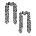 thumbnail image 2 of Logiee Zebra Print Unisex Adult Graduation Stole Shawl 72" Long for Academic Commencements Shawl-Sharp Corner, 2 of 7