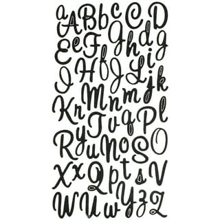 24 Sheets Letter Stickers, 384 Alphabet Stickers, 3 inch Vinyl  Self-Adhesive Sticker Letters, Black Alphabets ABC Stickers, for DIY  Mailbox House