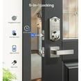 thumbnail image 3 of Veise Fingerprint Smart Door Lock, App Control, 7-in-1 Keyless Entry, Auto Lock, Emergency Power Port, Electronic Touchscreen Keypad, Biometric Smart Locks for Front Door, Satin Nickel, 3 of 8