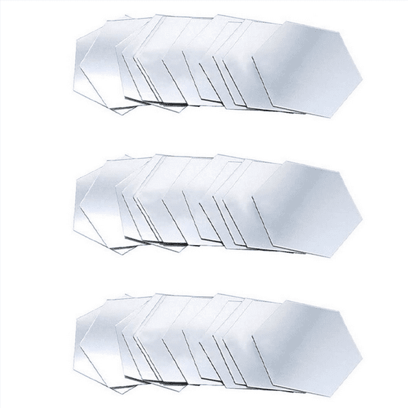 36X Bedroom Living Room Detachable Waterproof Self-Adhesive DIY Wall Stickers (Silver)