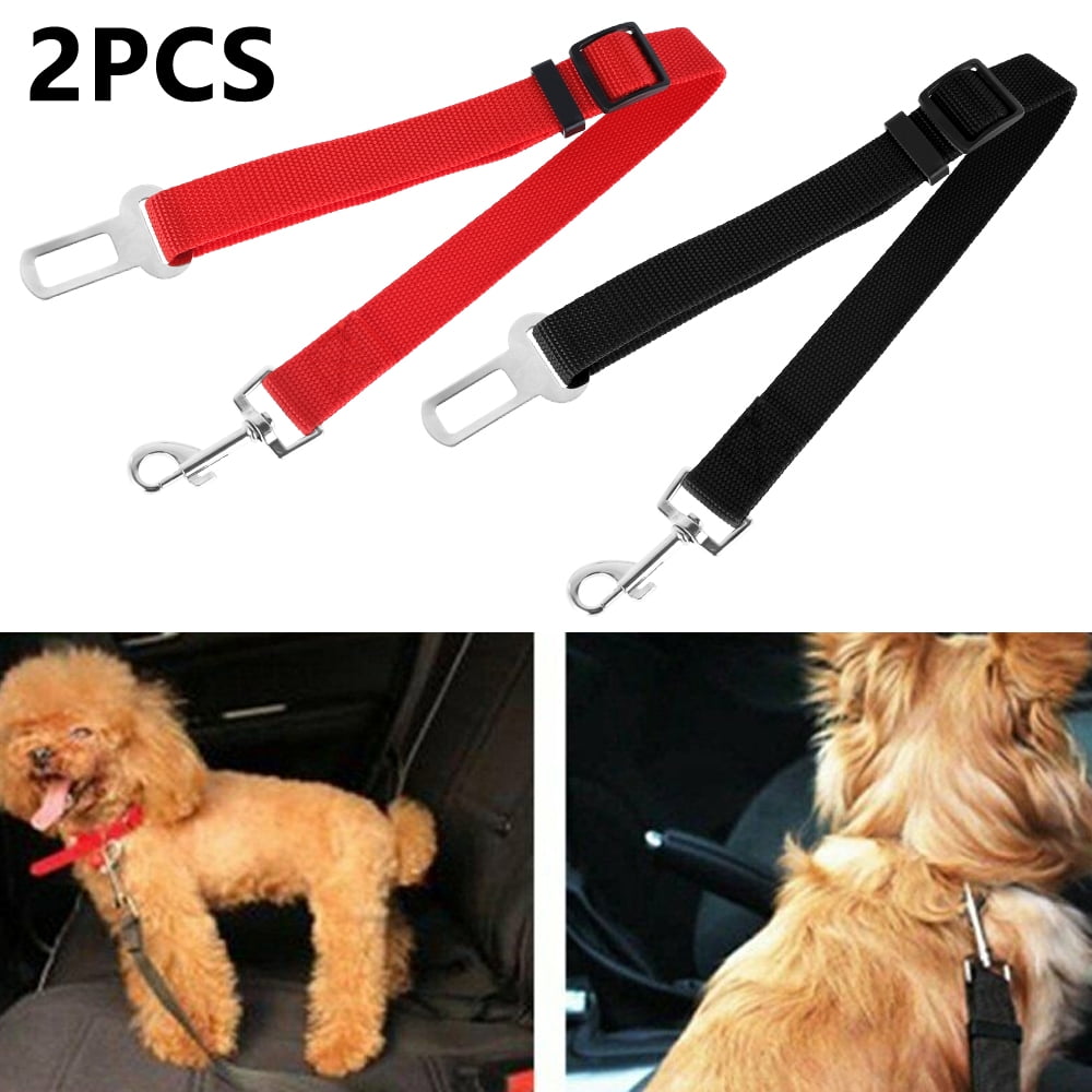 Willstar Dog Seat Belt 2 Pack Car Leash for Dog Cat Safety Leads Vehicle Dog Seatbelt for Vehicle Nylon Pet Safety Seat Belts