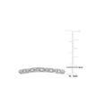 thumbnail image 3 of Gem & Harmony Diamond Accent Semi-Eternity Wedding Band Ring in 14K White Gold for Women, 3 of 6