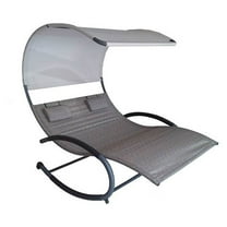 Double Chaise Rocker - Steel