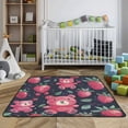 thumbnail image 3 of WOBOGO Cute Strawberry Bear Baby Playmats Extra Large Waterproof Rollable Activity Pads for Toddlers 50×50inch, 3 of 7