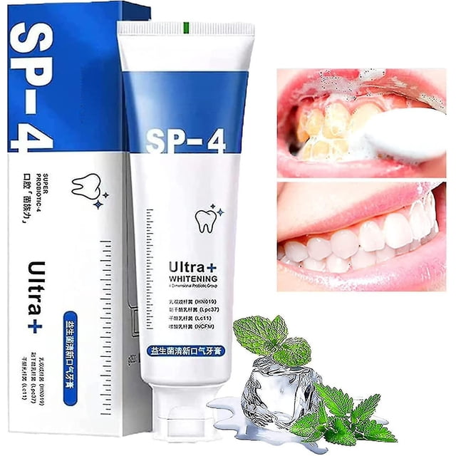 Sp-4 Probiotic Toothpaste Removal Of Plaque Stains Decay Repair Of Cavities Caries Repair Whitening Yellowing