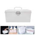 thumbnail image 2 of EeaseMX Caja organizadora de Mahjong de plástico, caja de almacenamiento de Mahjong, soporte de almacenamiento con asa, 2 of 7