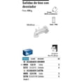 thumbnail image 2 of Salida De Tina Element Satinada Foset 49955 ELR-51N, 2 of 2