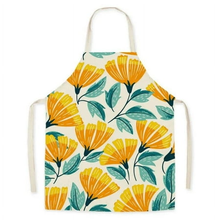 

Nordic Style Flower Apron Home Kitchen Oil-proof Fashion Aprons for Women Creative Baking Accessories Apron Kitchen фартук