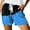 Blue, variant on TSADFHJI Leather Skirts for Women A Line Ladies Casual Drawstring Shorts Summer Elastic Belt Shorts Pockets Xl Red