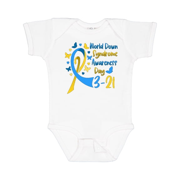 Inktastic World Down Syndrome Awareness Day 3-21 Boys or Girls Baby Bodysuit