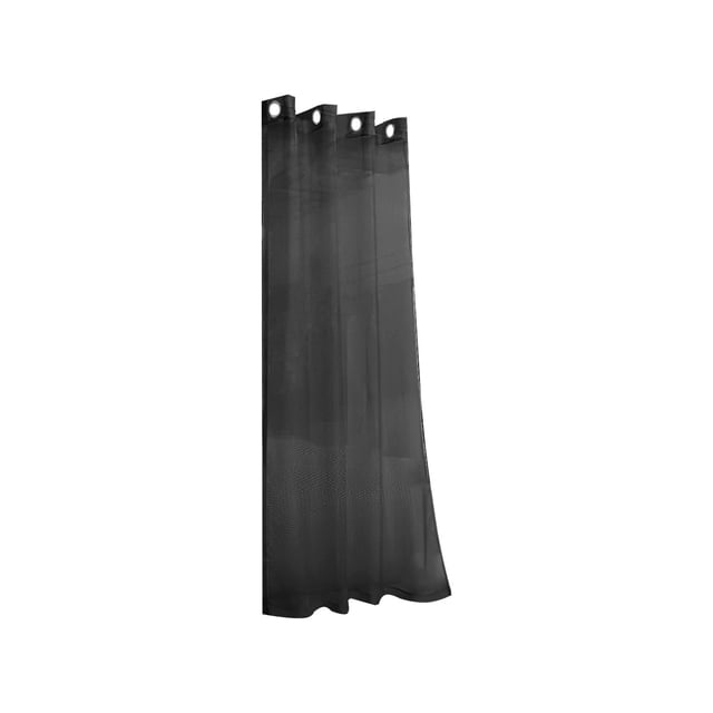 Black Waterproof Rain Curtain Outdoor Window Screen One-String Polyester Perforated Rainproof Window Cover 1Pc 83.86 X 51.97 Inches 0.44 Lb