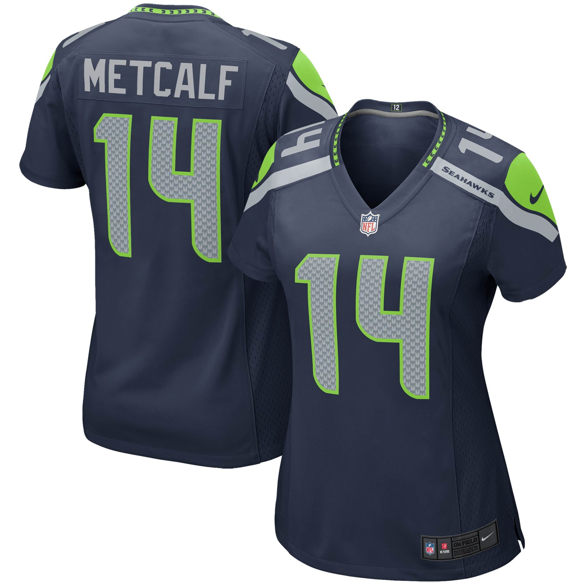 DK Metcalf Seattle Seahawks Nike Women's Game Player Jersey College