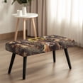 thumbnail image 4 of Whosucclay Camo Hunting Highland Cattle Print Dining Bench Cover Stretch Bench Protectors Removable Bench Cushion Cover Wear Resistant Bench Seat Cushion Slipcovers Rectangle Dining Chair Slipcovers, 4 of 7