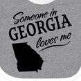 thumbnail image 4 of Inktastic Someone in Georgia Loves Me Boys or Girls Baby Bib, 4 of 4