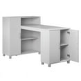 thumbnail image 6 of Pemberly Row Transitional Wood Hobby and Craft Desk with Storage Cabinet in Gray, 6 of 12