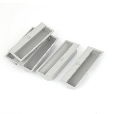 5pcs Plastic Drawer Cabinet Door Finger Insert Recessed Flush Pull