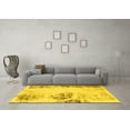 thumbnail image 3 of Ahgly Company Indoor Square Abstract Yellow Modern Area Rugs, 7' Square, 3 of 4