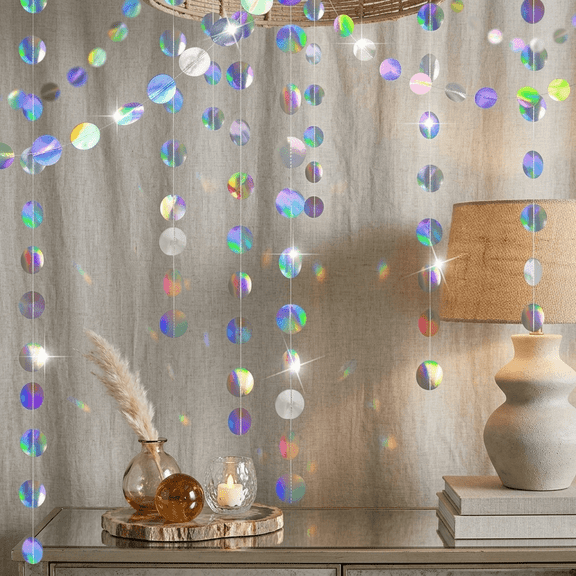 Circle Garland, Hanging Decoration String for Birthday, Party and Other Occasions