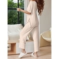 thumbnail image 5 of Avidlove Lounge Sets for Women Short Sleeve Pajamas Tops with Long Pants Loungewear 2 Piece Outfits, 5 of 7