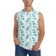 thumbnail image 1 of Fotbe Utensiles Men's Camiseta sin Mangas Estampada para Hombres, Playera Casual para Gimnasio, Entrenamiento, Playa-Large, 1 of 7