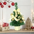 thumbnail image 5 of Wooowa Christmas Mini Tabletop Tree Figurines, Festive Small Decor for Desks & Countertops, 5 of 7