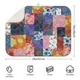 thumbnail image 2 of Large boho kitchen drying mat 18x24 Inch featuring bold floral prints, soft microfiber, perfect for drying dishes and utensils, 2 of 5