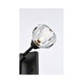 thumbnail image 4 of Elegant Lighting Zayne 2-Light Modern Crystal Wall Sconce in Black, 4 of 7