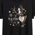 thumbnail image 3 of Frozen 2 - Yuletide Fun  - Juniors Ideal Flowy Muscle T-Shirt, 3 of 5