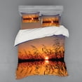 thumbnail image 2 of Ambesonne Nature Bedding Set 3 Pcs, Lake Sunset Photo Scene, Twin, Multicolor, 2 of 3