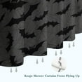 thumbnail image 6 of Gray Halloween Bats and Spider Webs Shower Curtain 36"x72" ,Bathroom Decorative Shower Curtains Set with 12 Hooks,Modern Waterproof Washable Shower Curtain, 6 of 6