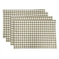 thumbnail image 3 of Fennco Styles Handmade Checkered Reversible Placemats 14" W x 20" L, Set of 4, 3 of 13