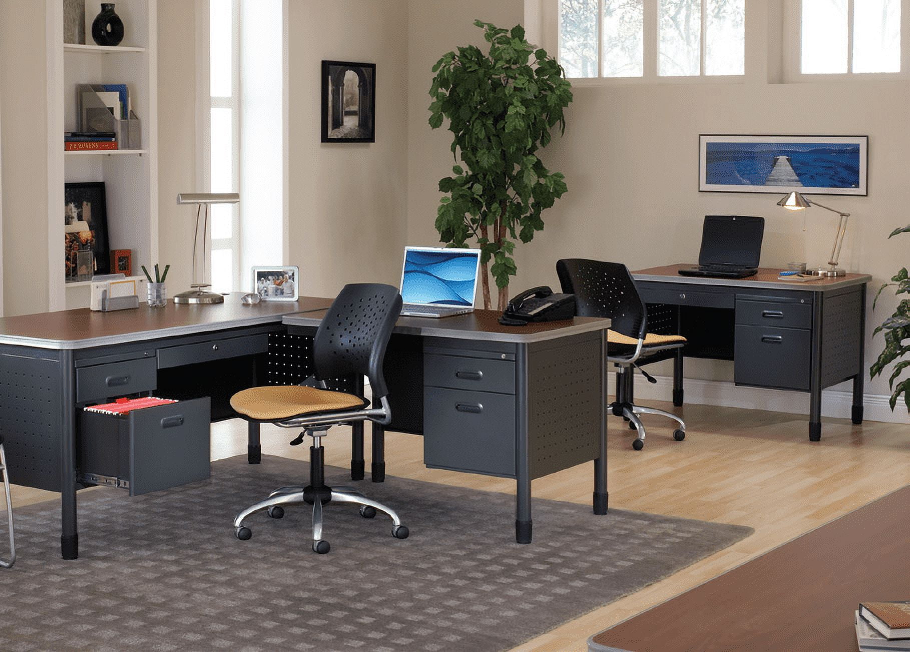 OFM Stars Fabric Swivel Office Chair in Shamrock Green