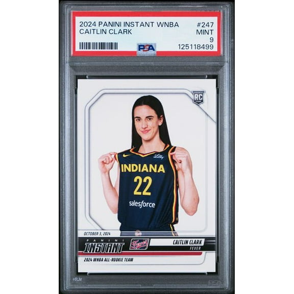 Caitlin Clark 2024 Panini Instant WNBA All Rookie Team Rookie Card #247 PSA 9 Mint