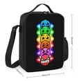 thumbnail image 2 of Geometry Dash Lunch Bag, Insulated Lunch Box Large Capacity Reusable Insulated Cooler Lunch Totes Bag for Work Office School Camping Travel Picnic, 2 of 7