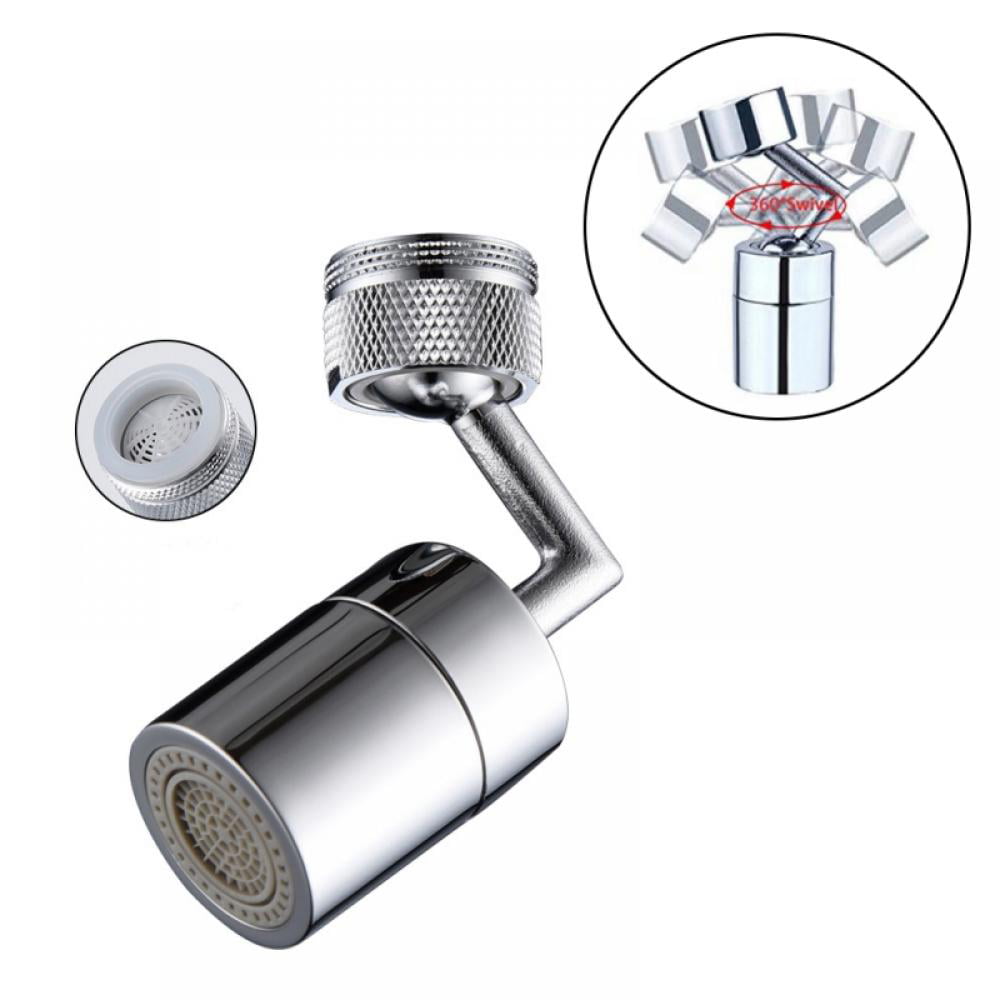 YINGY 720° Rotating Sink Faucet Aerator Rotatable Bubbler Dual-function Kitchen Faucet Aerator Large Angle and Large Flow Aerator Sprayer for Kitchen and Bathroom Faucet Aerator