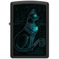 thumbnail image 2 of Zippo 48582 Spiritual Cat Design Black Matte Windproof Lighter, 2 of 6