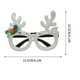 thumbnail image 2 of Hogar y jardín, Suministros de decoración navideña, Gafas de decoración navideña, Festival, Fiesta, Disfraces, Marco de Papá Noel brillante, Accesorios para fotos navideñas, decoraciones festivas, 2 of 5