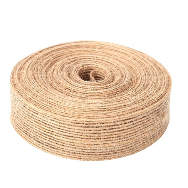 Burlap Tape,10 Meters Long 2.5cm Decor Jute Tape Burlap Ribbon Ultimate Comfort