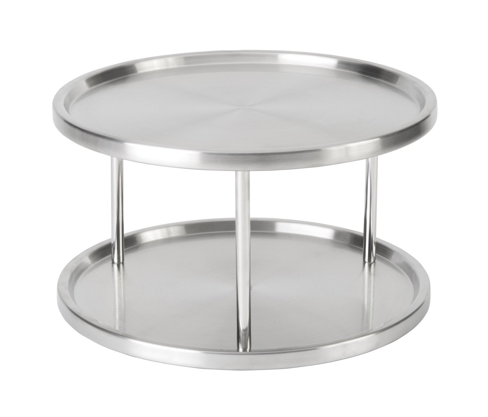 2Tier Stainless Steel Lazy Susan Turntable