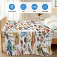 thumbnail image 4 of Colorful Mushroom Cooling Blanket,Lightweight Summer Throw Blanket with Double Sided Cold Effect,Watercolor Spring Floral Summer Botanical Picnic Blankets Bed Sheet for Hot Sleepers 60"x80", 4 of 8