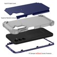 thumbnail image 3 of Dteck Case for Samsung Galaxy A14 5G,Shockproof Rubber Armor Silicone Rugged Case Hybrid Hard Back Phone Cover, Darkblue, 3 of 7