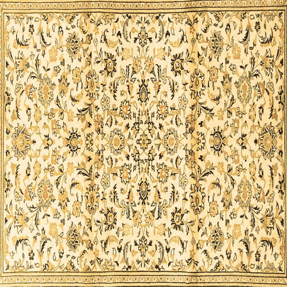 Ahgly Company Indoor Square Persian Brown Traditional Area Rugs, 3' Square