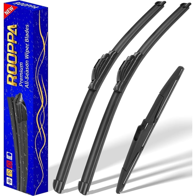 3 limpiaparabrisas de repuesto para Honda CRV CR-V 2017-2021, limpiaparabrisas de repuesto del equipo original - 26"/17"/12" (juego de 3) GANCHO U/J