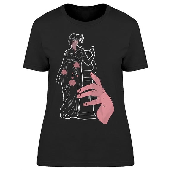 Antique Sculpture And A Hand T-Shirt Women -Image by Shutterstock, Female Small