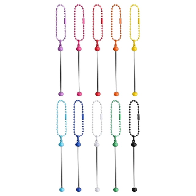 de llavero Beadable Barras de llave Cadena de llaves Artesanías de encantos Discos Lindo llavero en Kit de fabricación para vaso