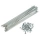 thumbnail image 1 of 36 Uds 14G J Bend Radios de Acero Unique Bargains 183mm para Bicicleta MTB, 1 of 1